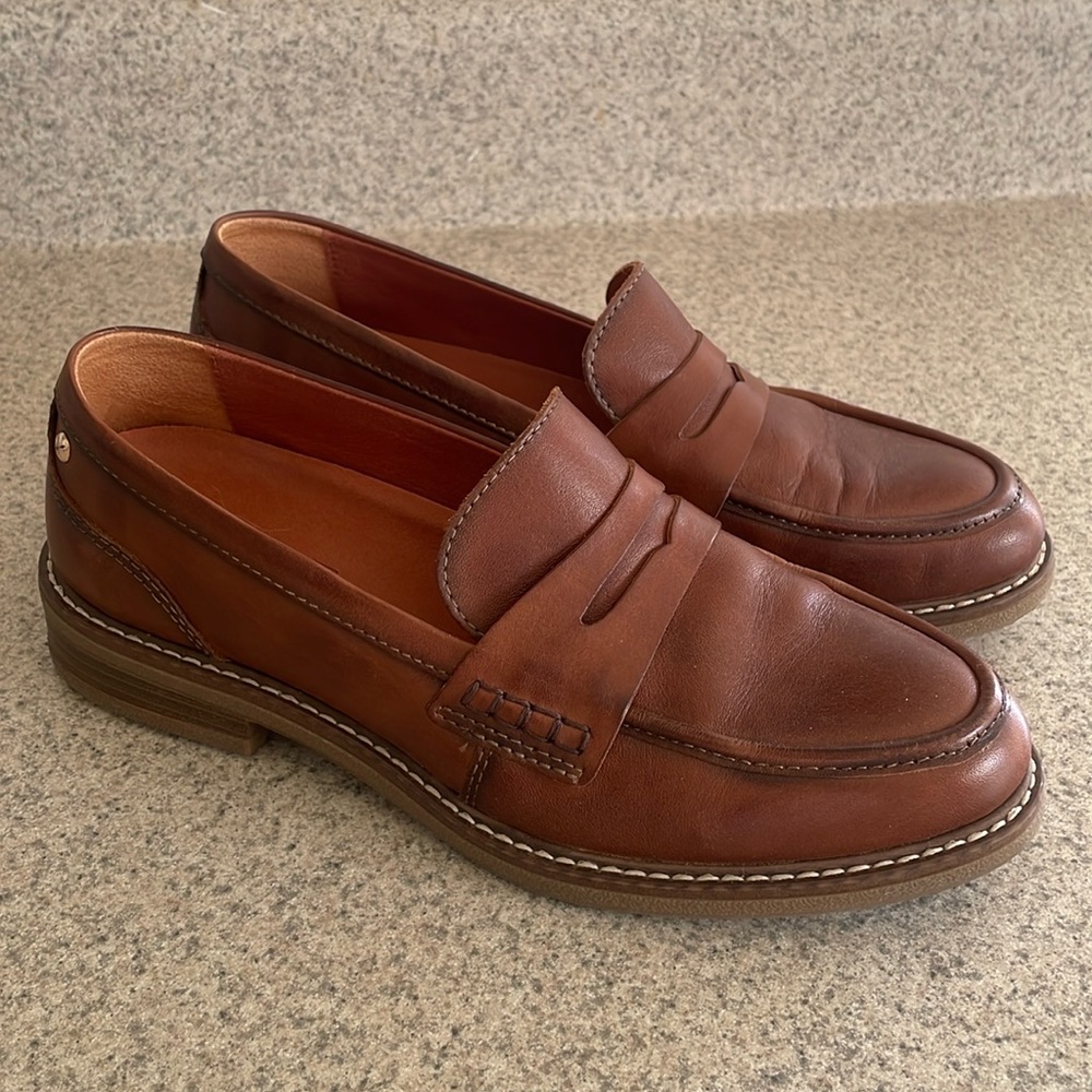 Pikolino Aldaya W8J Water Resistant Leather Penny Loafers